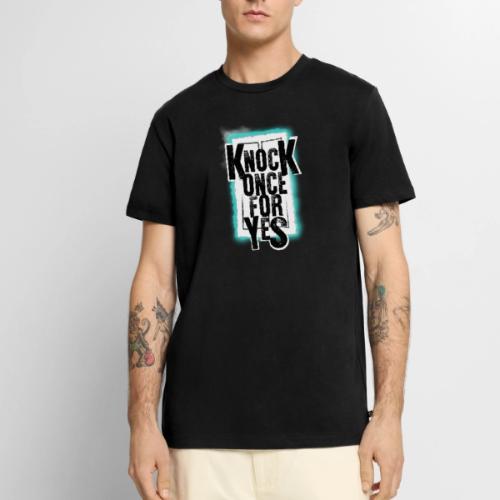 Knock Once For Yes - Logo - Men's Premium T-Shirt