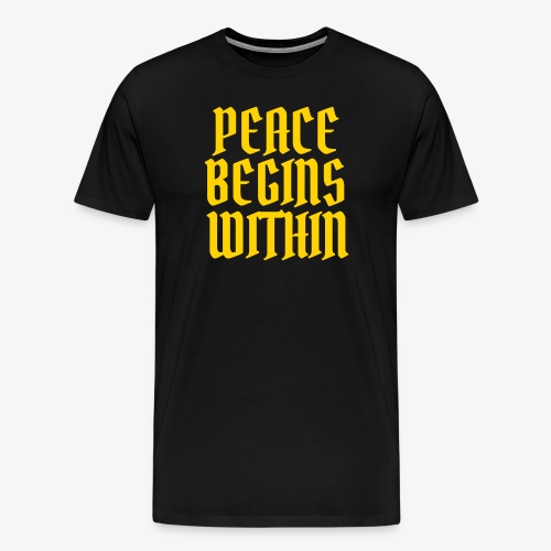 PEACE BEGINS - Men's Premium T-Shirt