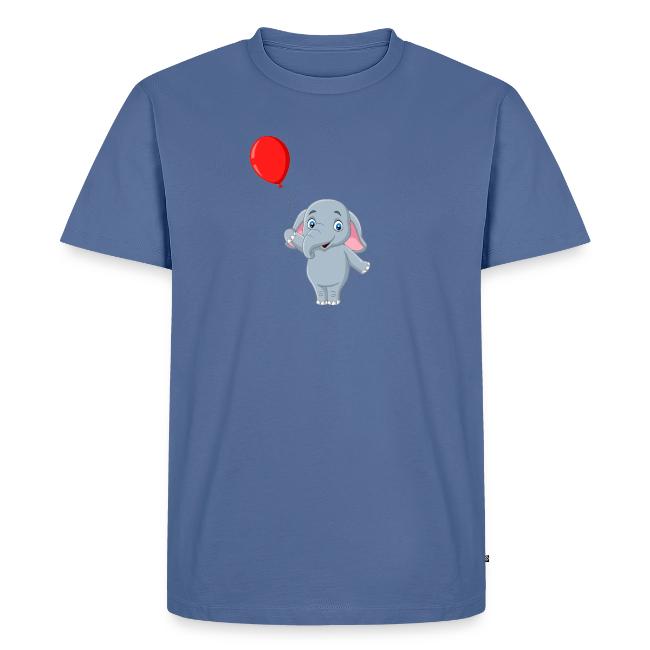Baby Elephant Holding A Balloon