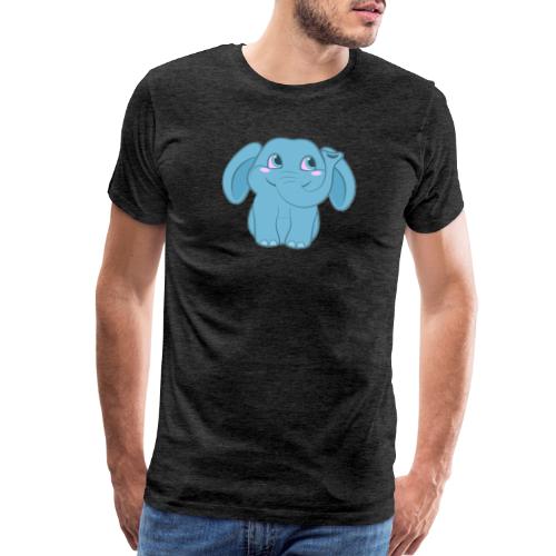Baby Elephant Happy and Smiling - Men's Premium T-Shirt