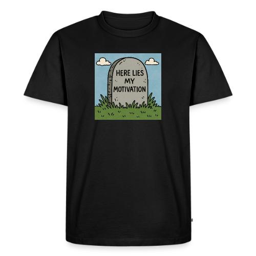 Motivations Cartoon Tombstone - Men's Premium T-Shirt
