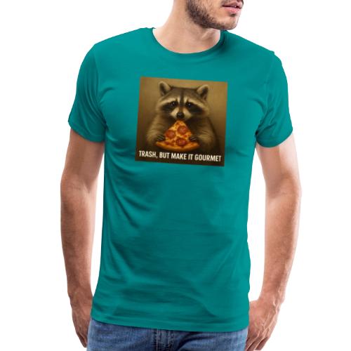 Gourmet Pizza Raccoon - Men's Premium T-Shirt