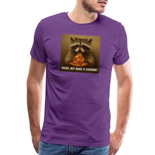 Gourmet Pizza Raccoon - Men's Premium T-Shirt