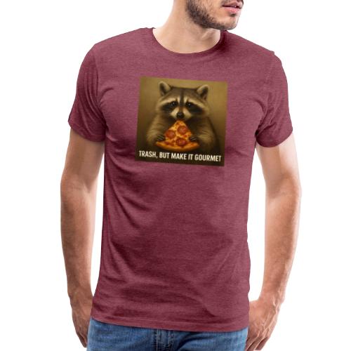Gourmet Pizza Raccoon - Men's Premium T-Shirt
