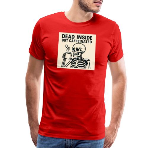 Skeleton Sipping Coffee - Men's Premium T-Shirt
