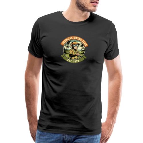 Retro Monkey Golf Tee 70s Vintage Style Gift - Men's Premium T-Shirt