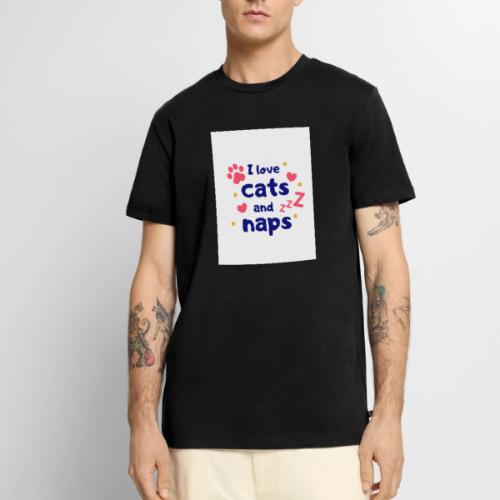 I Love Cats and Naps - Men's Premium T-Shirt