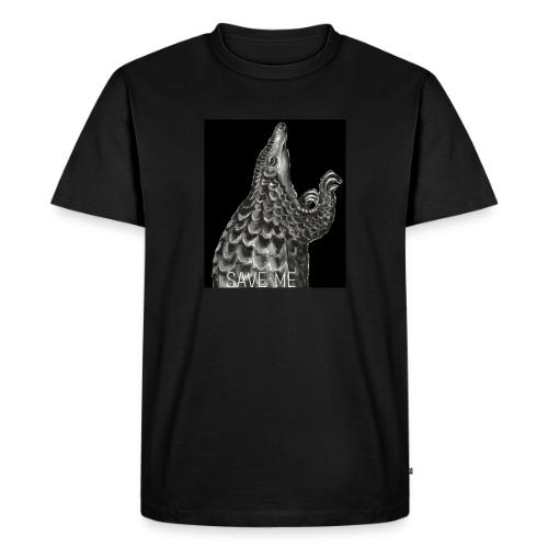 Pangolin with black background - Men's Premium T-Shirt