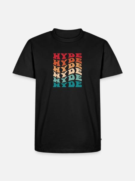 Funny Personalized Hyde Name Themed Apparel - Men's Premium T-Shirt - black
