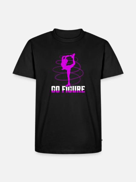 Go Figure Skating Figure Skater - Men's Premium T-Shirt - black