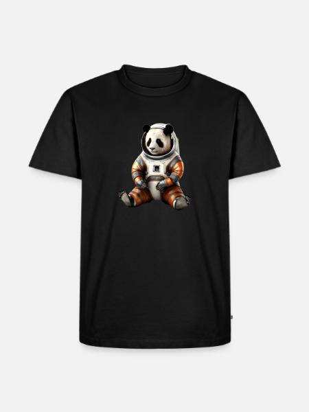 Panda Astronauts Suit - Men's Premium T-Shirt - black