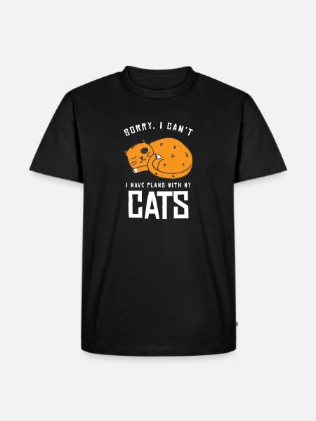 Funny Cat - Men's Premium T-Shirt - black
