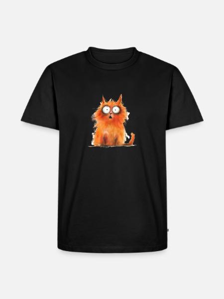 Funny Cat - Men's Premium T-Shirt - black