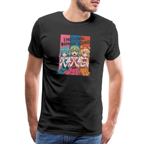 Emotional Damage Squad – Funny Anime Schoolgirl - Men's Premium T-Shirt