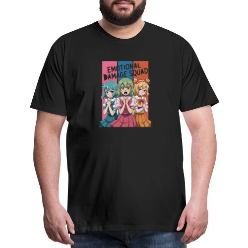 Emotional Damage Squad – Funny Anime Schoolgirl - Men's Premium T-Shirt
