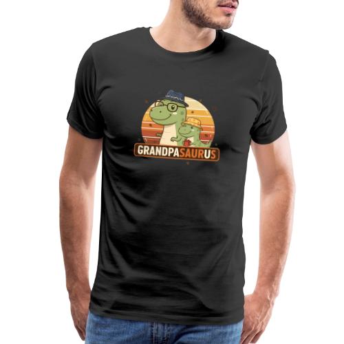 GrandpaSaurus Sunset Duo - Men's Premium T-Shirt