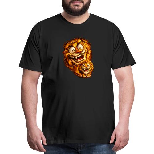 Crazy Double Lion Streetwear - Men's Premium T-Shirt