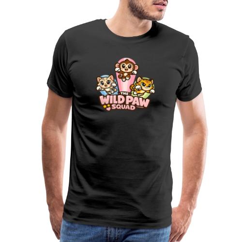 Wild Paw Squad Cute Animal Friends - Men's Premium T-Shirt