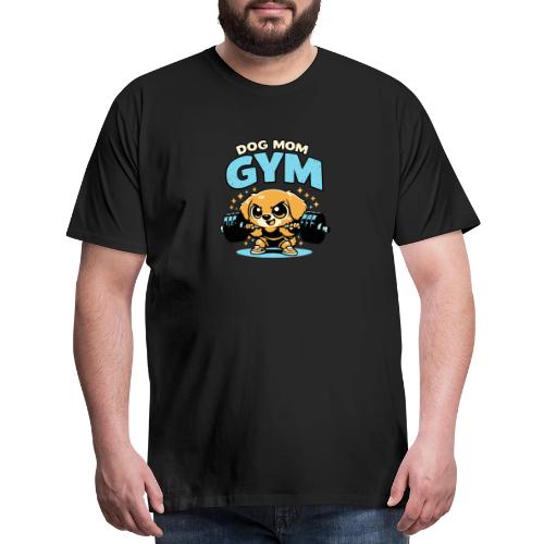 Chibi Dog Gym Workout - Men's Premium T-Shirt