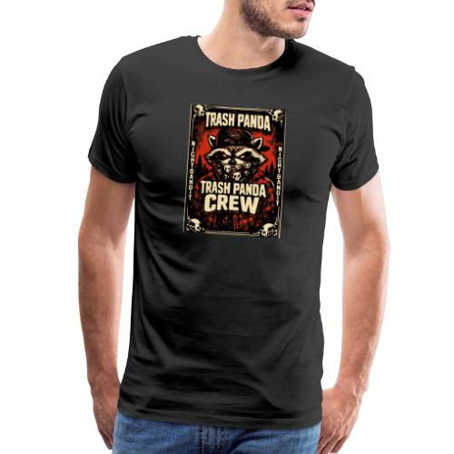 Midnight Forager Raccoon Mushroom Hunter - Men's Premium T-Shirt
