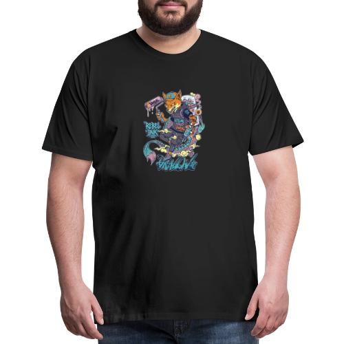 Kitsune Street Rebel - Men's Premium T-Shirt