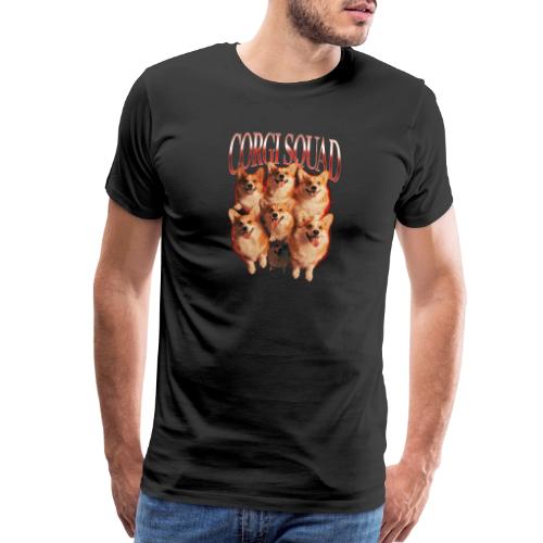 Corgi Squad Funny Dog Lover Vintage Shirt - Men's Premium T-Shirt