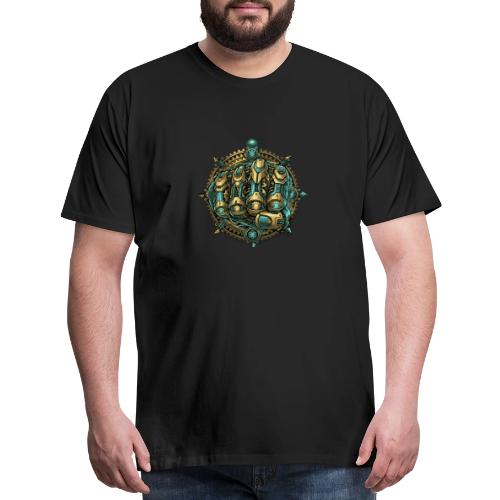Cyberpunk Power Robot Hand - Men's Premium T-Shirt