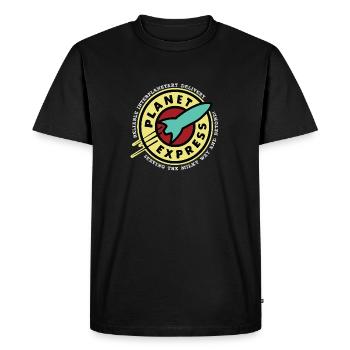 Planet Express - Men's Premium T-Shirt - black - Front - Nico (187cm)