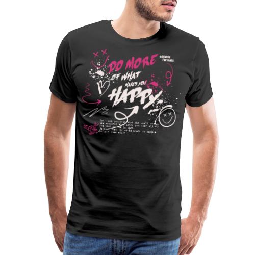 happy fun good vibe - Men's Premium T-Shirt