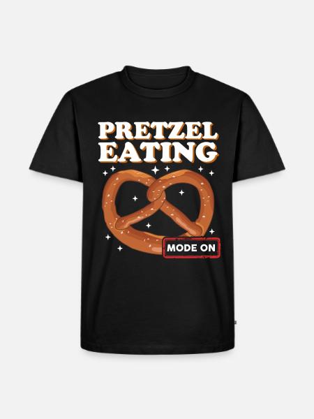 Pretzel Eating Mode Pretzels - Men's Premium T-Shirt - black
