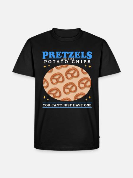 Pretzels Are Like Pretzel - Men's Premium T-Shirt - black