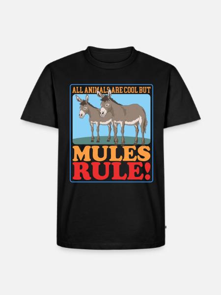 Mule Lover Mules Rule - Men's Premium T-Shirt - black