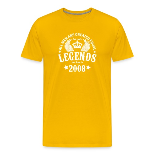 Legends are Born in 2008 - Men's Premium T-Shirt