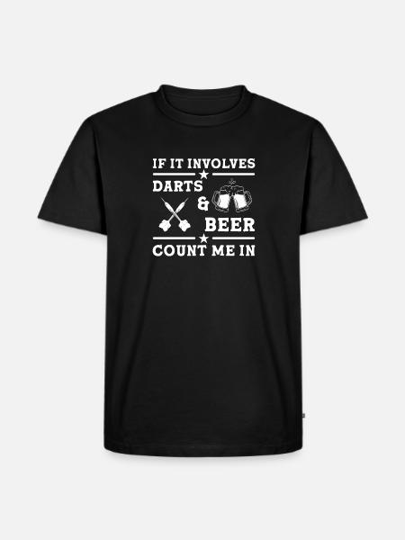 Darts Player Dart - Men's Premium T-Shirt - black