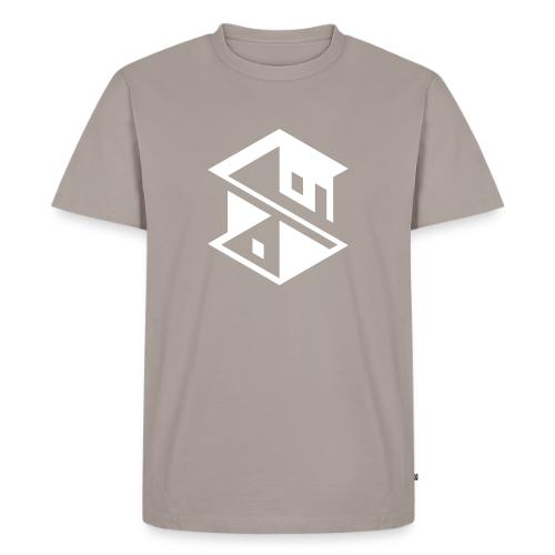 Unreal Estate Records Logo White - Men's Premium T-Shirt
