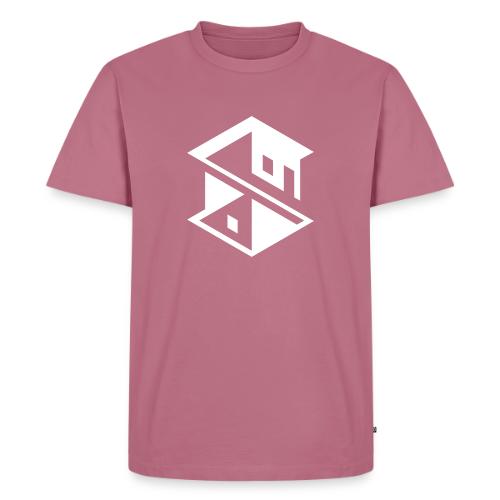 Unreal Estate Records Logo White - Men's Premium T-Shirt