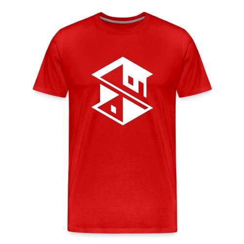 Unreal Estate Records Logo White - Men's Premium T-Shirt