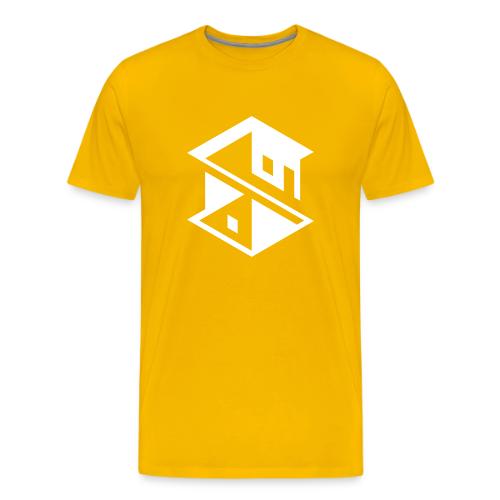 Unreal Estate Records Logo White - Men's Premium T-Shirt