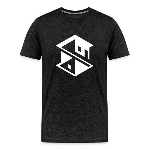Unreal Estate Records Logo White - Men's Premium T-Shirt