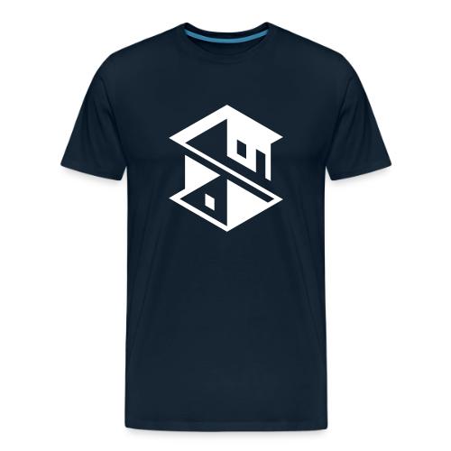 Unreal Estate Records Logo White - Men's Premium T-Shirt