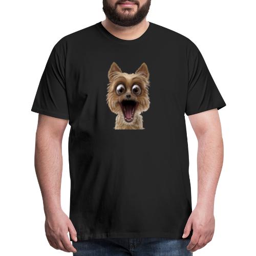 Dog puppy pet surprise pet - Men's Premium T-Shirt