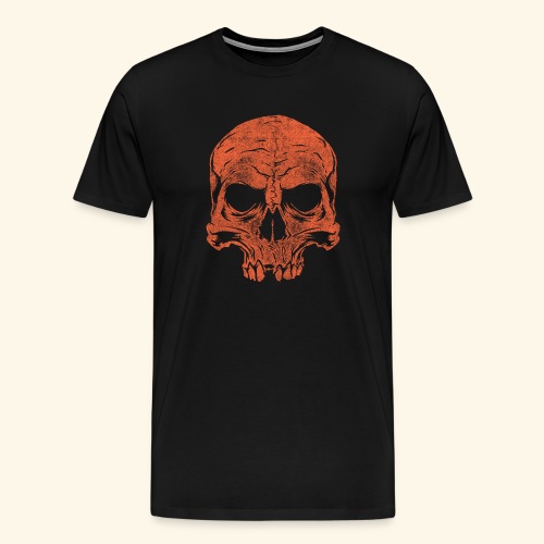 T Shirt print skull streetwear cool vector image - Men's Premium T-Shirt