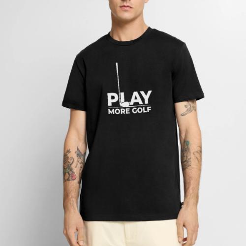 Golf Gift for Men - Play More Golf Graphic T-Shirt - Men's Premium T-Shirt