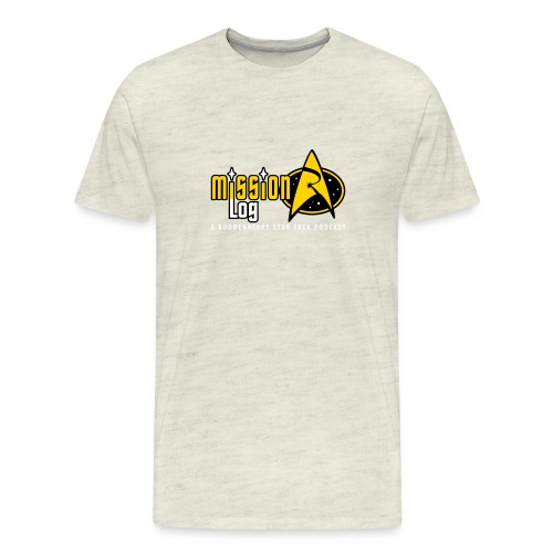 Logo Wide 3 Color White Text - Men's Premium T-Shirt