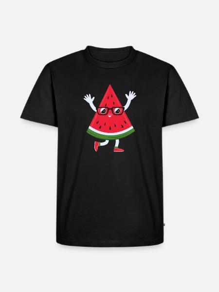 Watermelon Slice - Men's Premium T-Shirt - black