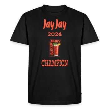 jay jay - Men's Premium T-Shirt - black - Front - Nico (187cm)