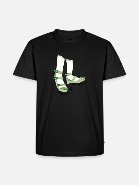 socks and sandals - Men's Premium T-Shirt - black