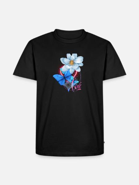 Love. Flowers, rose - Men's Premium T-Shirt - black