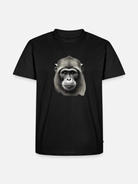 Chimp in Charcoal 4 - Men's Premium T-Shirt - black