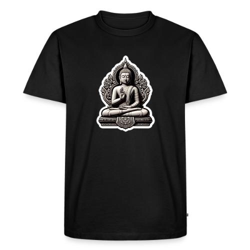 The Buddha Displaying Hand Mudra - Men's Premium T-Shirt